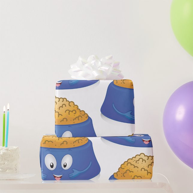 Papel De Regalo Tazón de comida para cachorros felices (Subido por el creador)