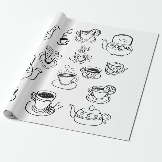 Papel De Regalo Té (Desenrollado)