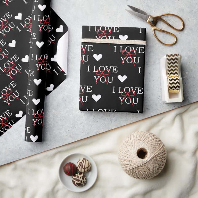 Papel De Regalo Te Amo  (Artesanía)