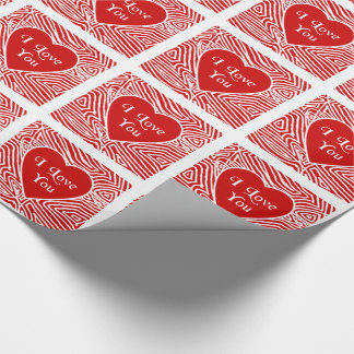 Papel De Regalo Te Amo El Corazón