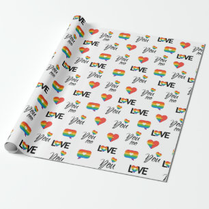 Papel De Regalo Te amo también orgullo gay