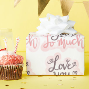 Papel De Regalo Te Amo Tanto Arte De Palabra