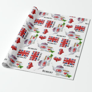 Papel De Regalo Té británico personalizado