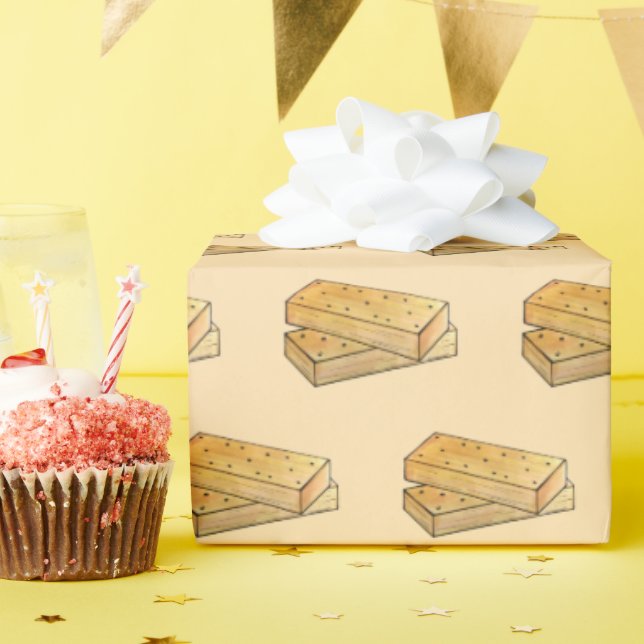 Papel De Regalo Té de pan tostado escocés Biscuits Panadería britá (Fiesta de cumpleaños )