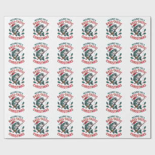Papel De Regalo Te deseamos un Navidad grosero que pesca pescador