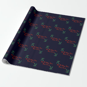 Papel De Regalo Te echaremos de menos Navidades de distanciamiento