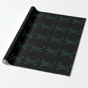 Papel De Regalo Te echaremos de menos Navidades de distanciamiento