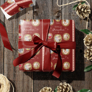 Papel De Regalo Te queremos abuela Seis fotos con el texto Corazón