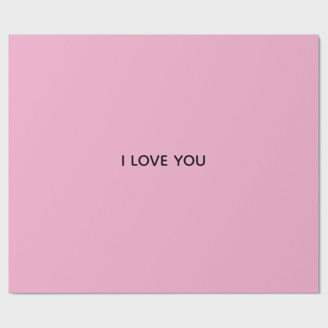 Papel de regalo TE QUIERO (Superficie plana)