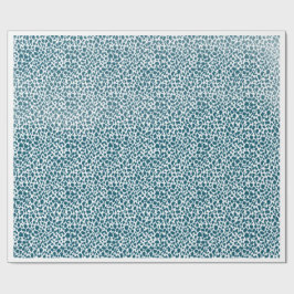 Papel De Regalo Teal Organic Spotted Pattern Wrapping Paper – Mini