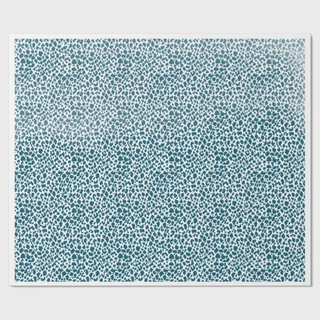 Papel De Regalo Teal Organic Spotted Pattern Wrapping Paper – Mini (Superficie plana)