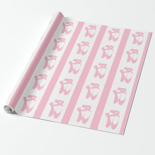 Papel De Regalo Team Pointe Ballet Pink (Desenrollado)