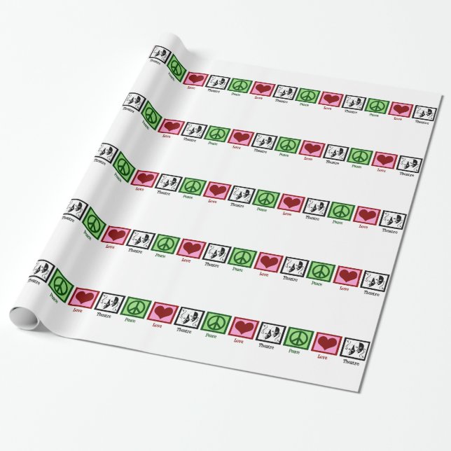Papel De Regalo Teatro del amor de la paz (Desenrollado)