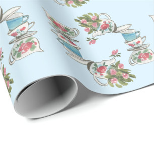 Papel De Regalo Teatros de acuarela apilados y caprichosos