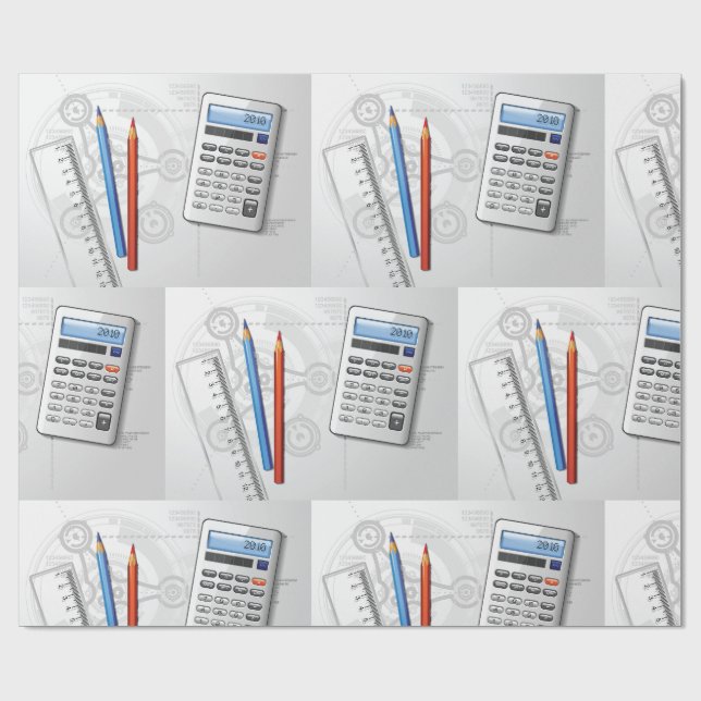 Papel De Regalo Technical Drawing Office Supplies (Superficie plana)