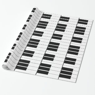 Papel De Regalo Teclas de piano de teclado