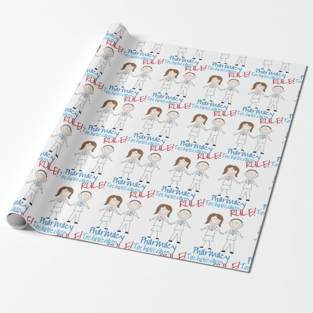 Papel De Regalo Técnicos Farmacéuticos (Desenrollado)
