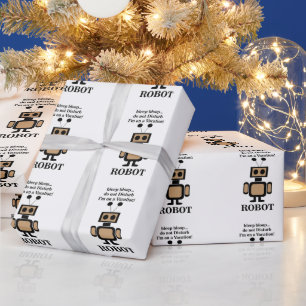 Papel De Regalo Tecnología de Robot Robótica Divertida