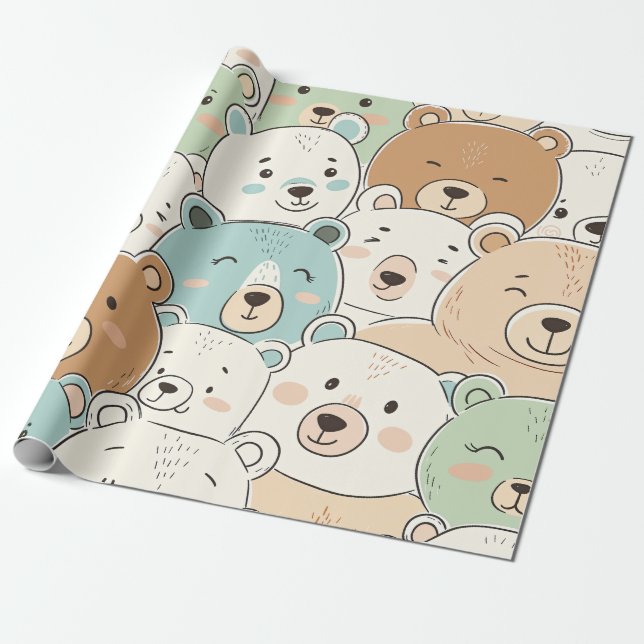 Papel De Regalo teddy bear (Desenrollado)