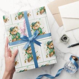 Papel De Regalo Teddy Bear irlandés