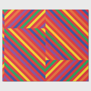 Papel De Regalo Teddy Bear Rainbow Cute Primer Fiesta de cumpleaño