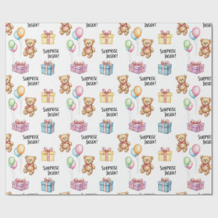 Papel De Regalo Teddy lleva una sorpresa de Natasha Us