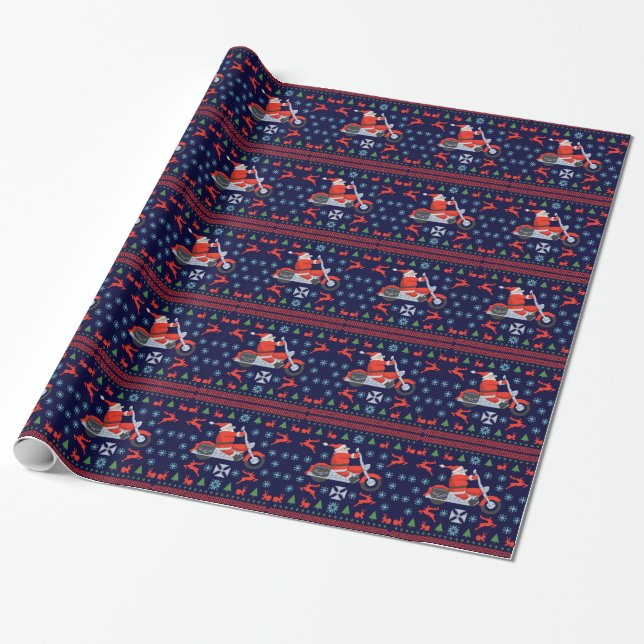 Papel De Regalo Tees de sudadera para vacaciones en bicicleta (Desenrollado)