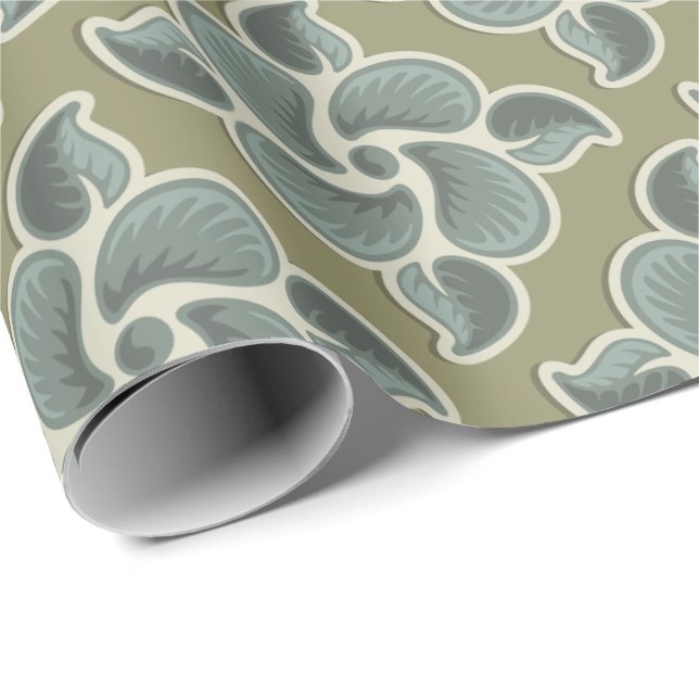 Papel De Regalo Teja de decó 2 (Esquina del rollo)