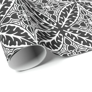 Papel De Regalo Tejas marroquíes - blancos y negros