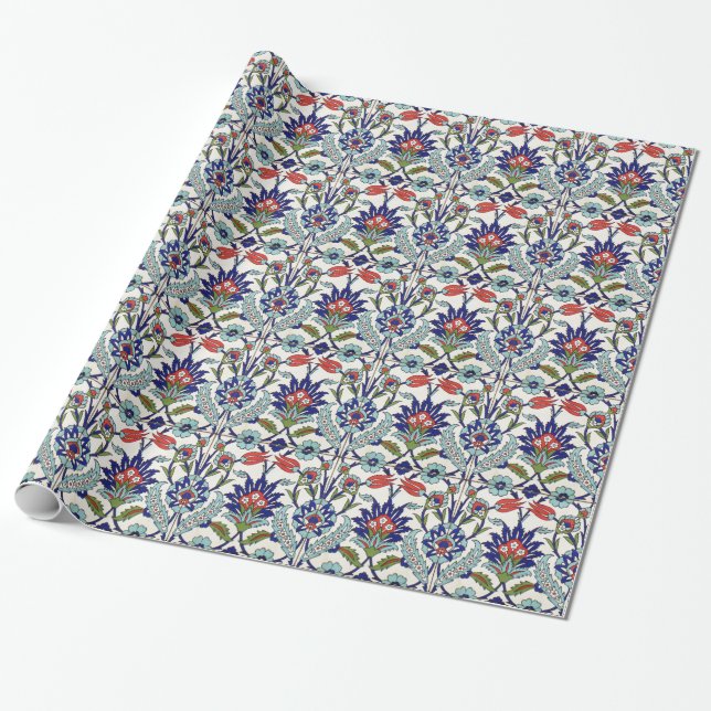 Papel De Regalo tejas turcas tradicionales (Desenrollado)