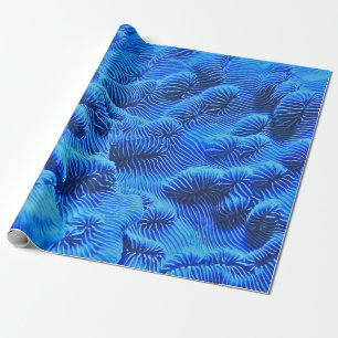 Papel De Regalo Tejido azul