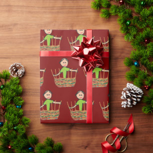 Papel De Regalo Tejido de cestas
