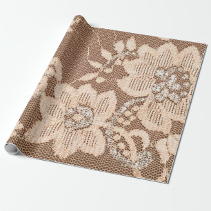 Papel De Regalo Tejido de encaje de textura. encaje sobre el tejo 