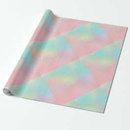Papel De Regalo Tejido de trineo pastel lindo bloque amarillo rosa