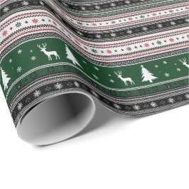 Papel De Regalo Tejido de vacaciones de Fair Isle