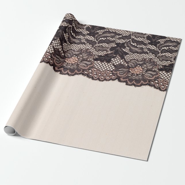 Papel De Regalo Tejido textil y encaje para fondo (Desenrollado)