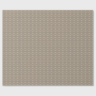 Papel De Regalo Tela de Brown, beige y azul. Diseño elegante