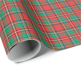Papel De Regalo Tela escocesa clásica del navidad