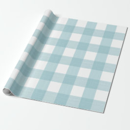 Papel De Regalo Tela escocesa del búfalo de la aguamarina