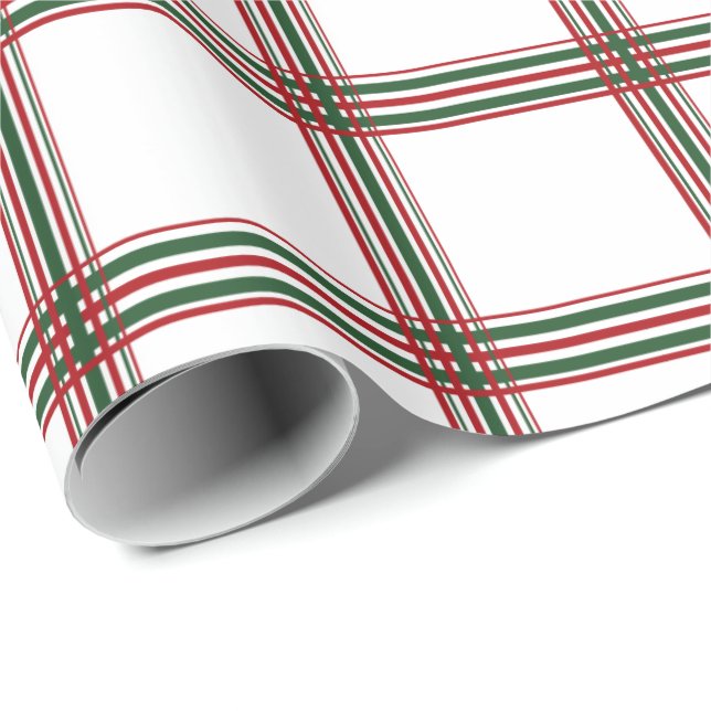 Papel De Regalo Tela escocesa del navidad (Esquina del rollo)