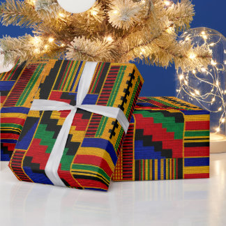 Papel De Regalo Tela Kente de estilo africano