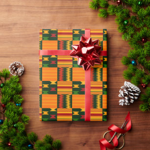 Papel De Regalo Tela Kente Patrón Africano Afrocentrismo
