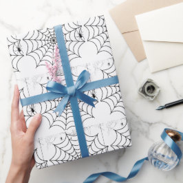 Papel De Regalo Telaraña de araña espeluznante de Halloween