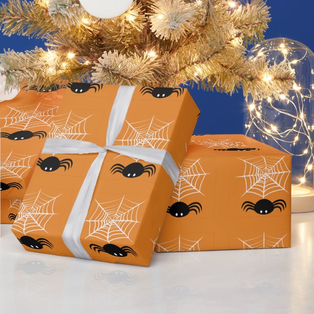 Papel De Regalo Telaraña de Halloween (Vacaciones)