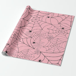 Papel De Regalo telaraña de halloween telaraña rosa pastel