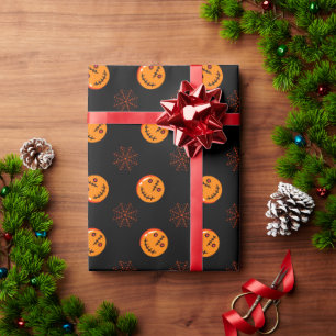 Papel De Regalo Telarañas de calabaza momia de Halloween