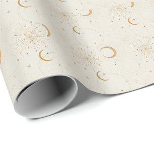 Papel De Regalo Telas espaciales celestes luz estrella luna univer