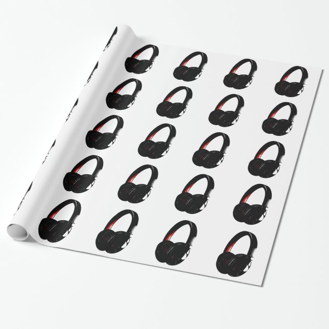 Papel De Regalo Teléfono de cabeza de arte pop para auriculares (Desenrollado)