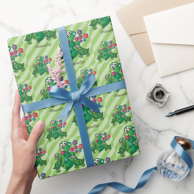 Papel De Regalo Tema de Baby Shower de la tortuga dulce (Regalar)