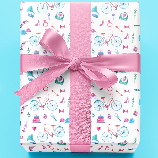 Papel De Regalo Tema de Boda de acuarela (Subido por el creador)